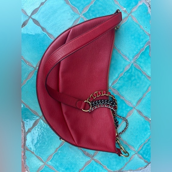 Marc Jacobs The Eclipse Leather Shoulder Bag in Red - Picture 11 of 12